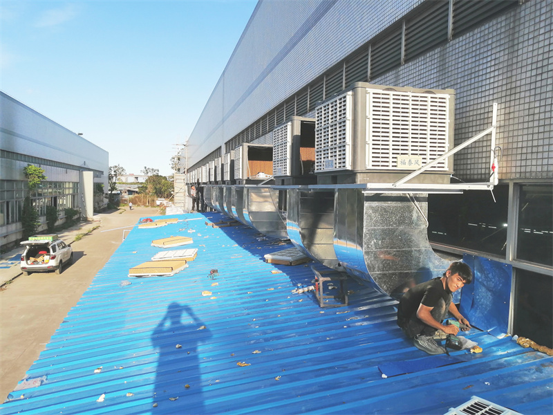 鐵皮房車間降溫方法